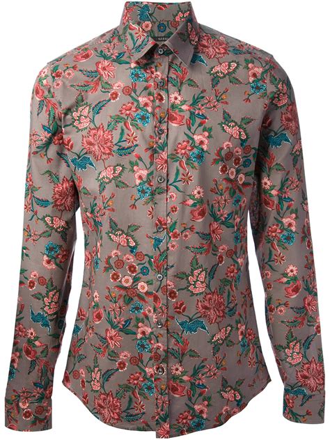 mens giancarlo gucci club floral shirts|Gucci shirts for men.